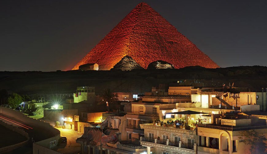 Pyramids at Night