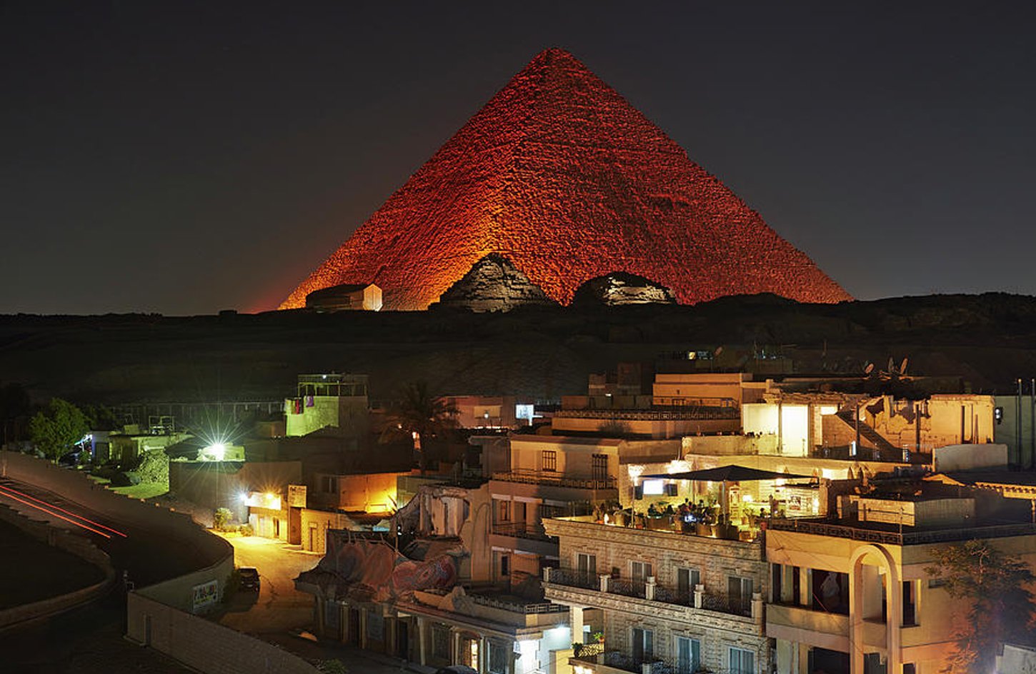 Pyramids at Night